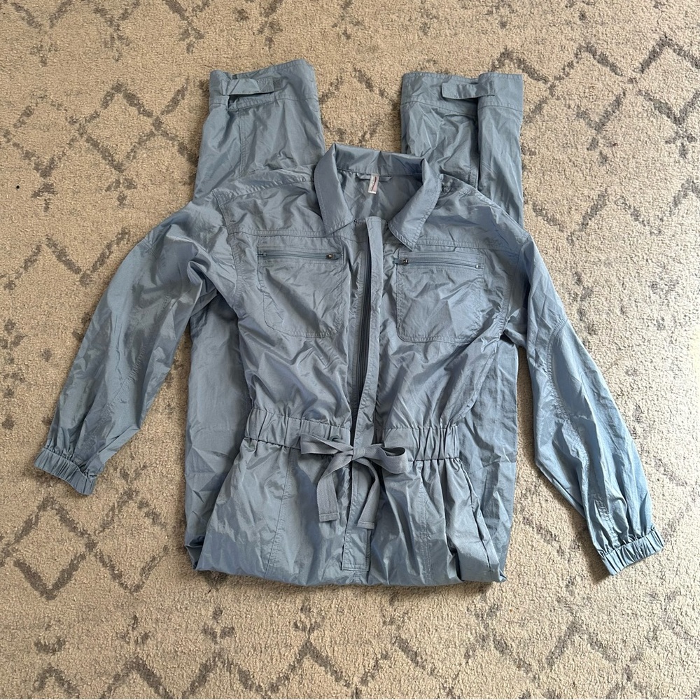 Free People Movement Long Sleeve Pant Wind Breaker Jumpsuit Onesie XS